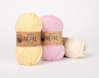 DROPS Nepal Alpaca Wool Yarn, Aran Worsted Weight