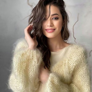 Mohair Jacket White Cardigan Women Bridal Wrap White Mohair Coat Wedding Cardigan Mohair Cape White Wool Jacket Bridal Cover upmo