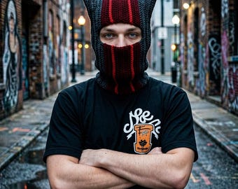 Twenty One Pilots Crochet Cat Ear Balaclava | Alternative Streetwear Knit Ski Mask