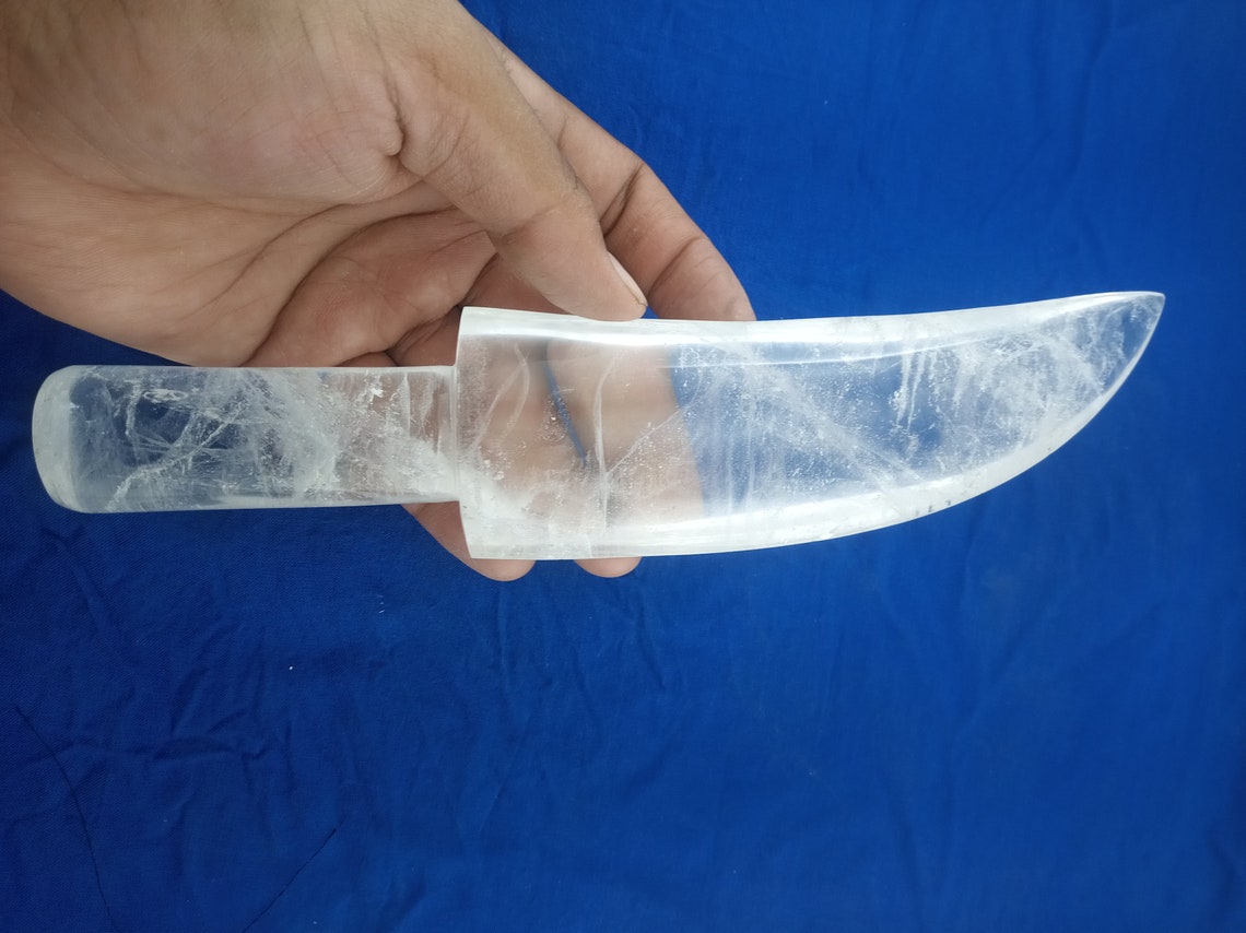 2000 Cts Crystal Knife Shape Natural Stone Healing Power Etsy
