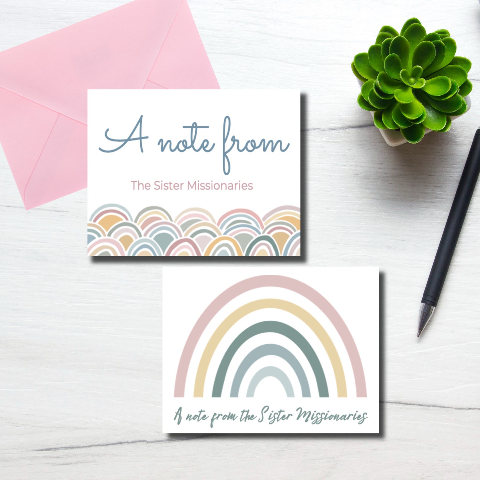 Printable Sister Missionary Note Cards LDS Missionary Gifts | Etsy