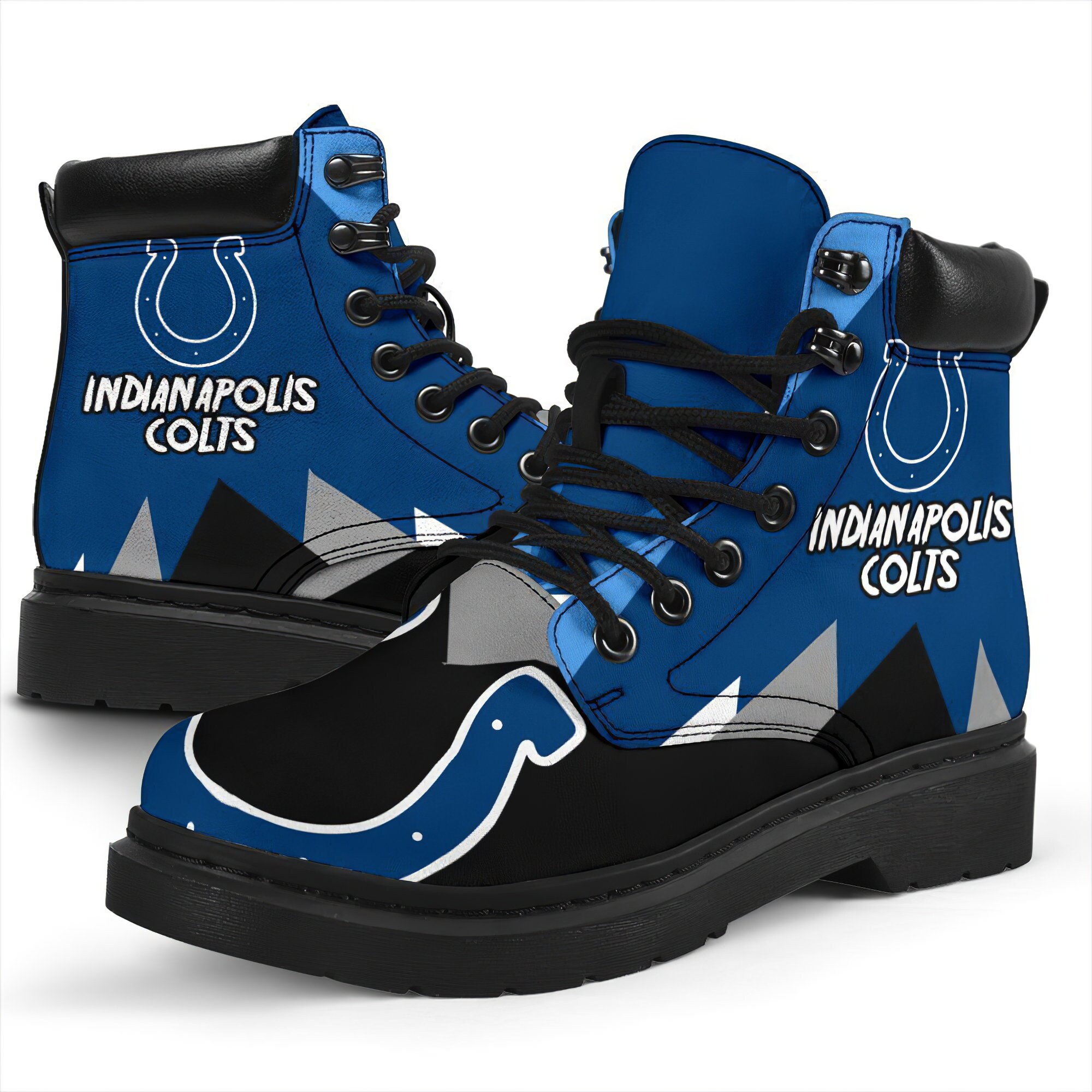 Indianapolis Colts Custom Boots Casual Shoes Running Shoes Etsy