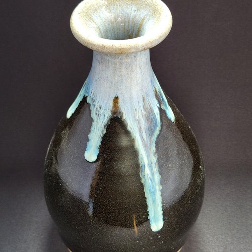 Japanese vintage Korean Karatsu pottery Flower vase shops RIZAEMON Height-21.2cm