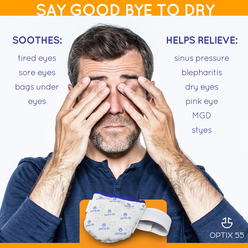 Single Moist Heat Eye Compress Microwavable Eye Mask for Dry Etsy