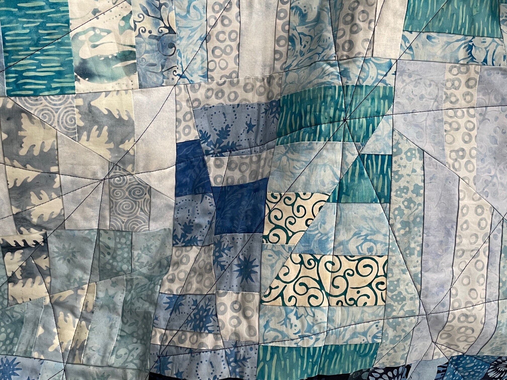 Blue Lap Quilt, Shades of Blue Quilt, Lap Quilt - Etsy