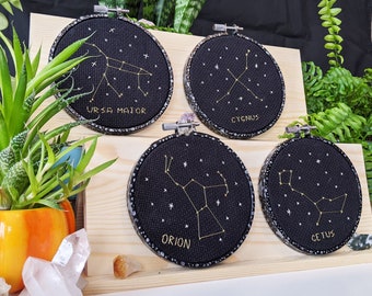 Constellation Cross-Stitches