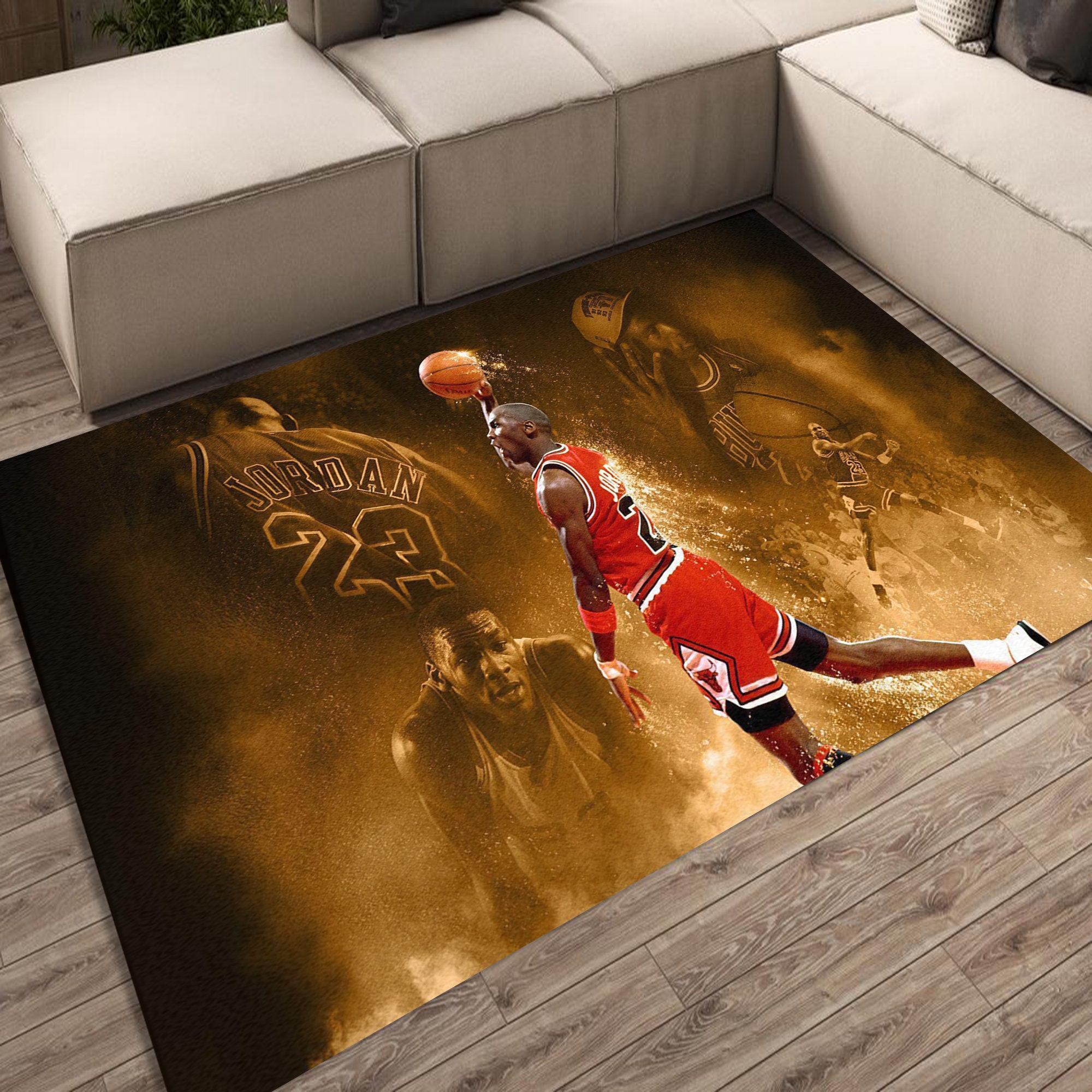 Michael Jordan Rug NBA Basketball Legends Office Floor Etsy