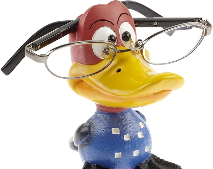 Glasses holder glasses nose, hand-painted, for young and young at heart to give away + keep, glasses stand glasses storage duck