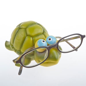 Turtle glasses holder glasses nose hand painted glasses stand glasses storage Schildi