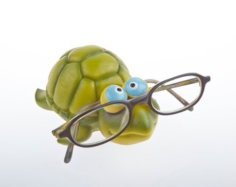 Turtle glasses holder glasses nose hand painted glasses stand glasses storage Schildi