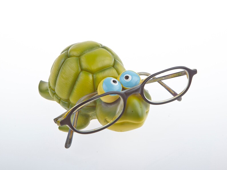 Turtle glasses holder glasses nose hand painted glasses stand glasses storage Schildi image 1