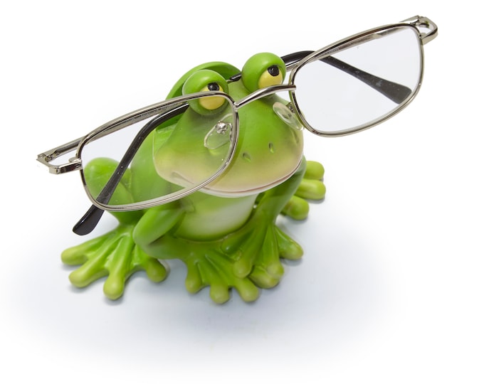 Glasses holder, glasses nose, hand-painted glasses stand, glasses storage, love frog