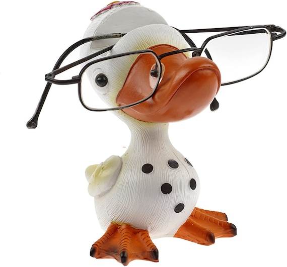 Glasses holder glasses nose, hand-painted, for the young and the young at  heart to give as a gift + keep, glasses stand glasses storage flamingo