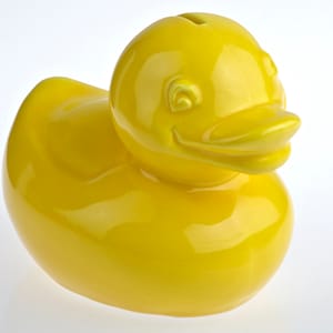 Duck duckling money box savings bank money box ceramic hand-painted ceramic for the young and the young at heart