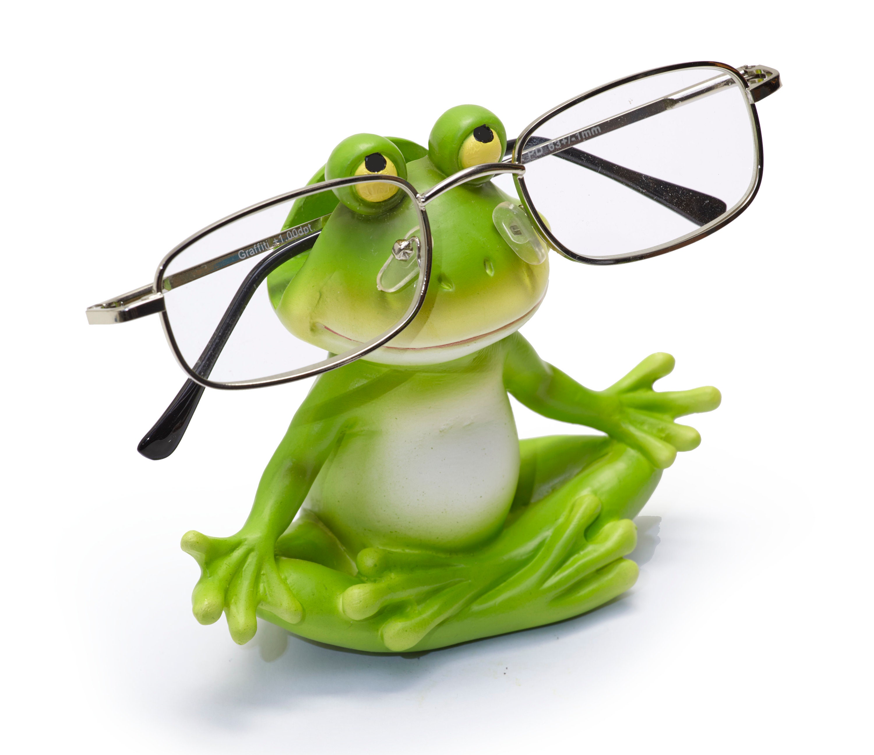 Brillenhalter Brillennase handbemalt Brillenständer Brillenaufbewahrung  Frosch Yoga - .de