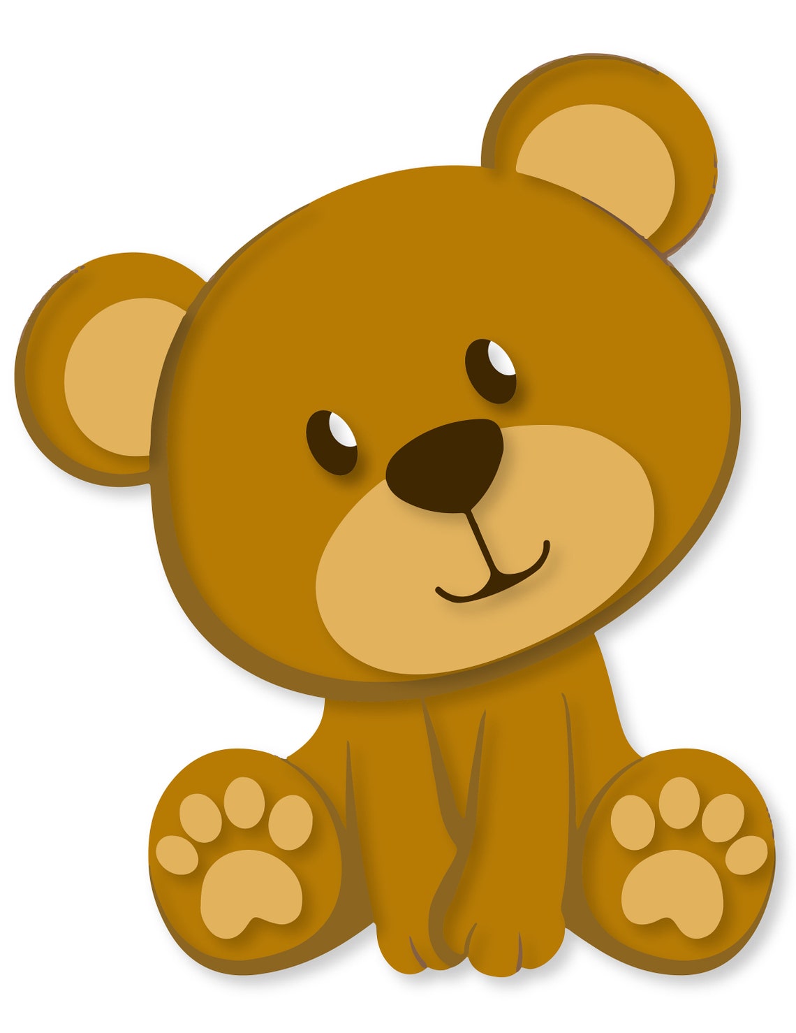 Bear SVG Cute Bear SVG Bear Cut File Bear Clip Art Bear | Etsy