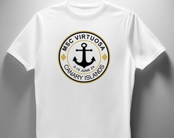 MSC Virtuosa Cruise Sailing T-Shirt | Perfect for any avid cruiser of Royal Carribean, Norweigian, Princess Cruises Virgin Vessels