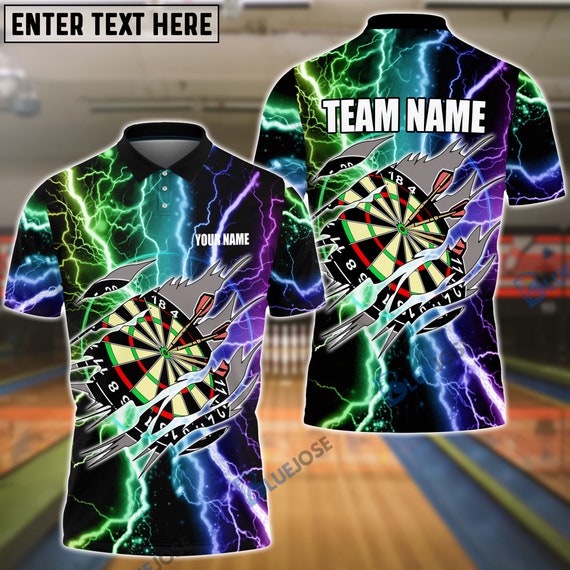 Darts Lightning Personalized Name 3D Shirt Etsy