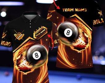 Billard Spieler personalisierte Unisex Shirt