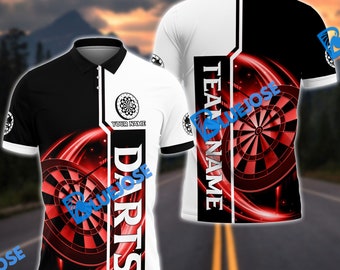 Darts Plain personalisierter Name, Teamname 3D-Shirt