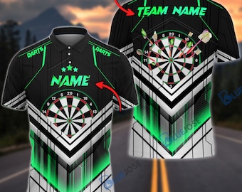 Cyberpunk Darts Nombre personalizado, Nombre del equipo Camisa 3D