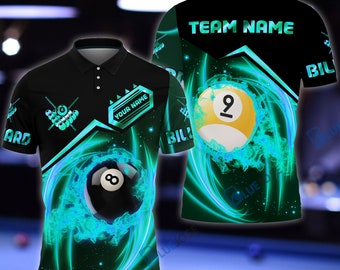 Rock Strike Billiard Personalized Name, Team Name Unisex Shirt