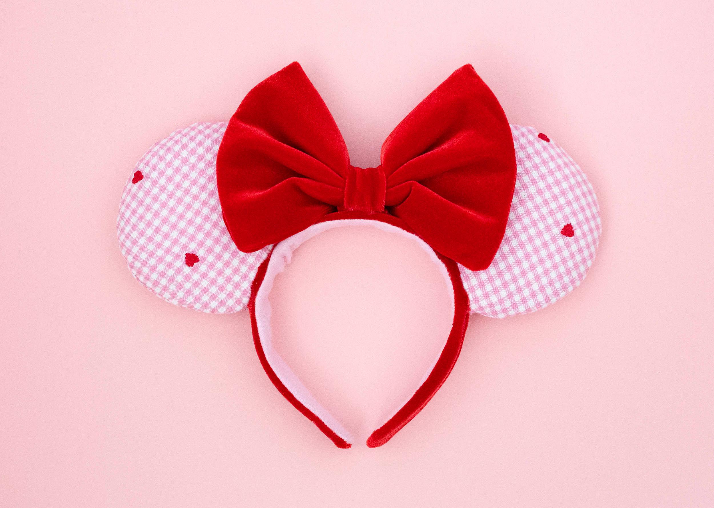 Disney Valentine\'s Heart Ear Headband - Red & Pink Valentine main image 2