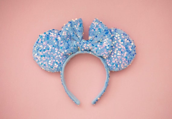 Cinderella Blue Sequin Mouse Ears Headband – Cinderella  display picture 3