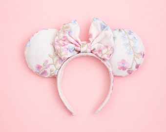 Sakura Floral Ears, Cherry Blossom Ears, Flower Ears, Spring Ears, Mickey Ears, Minnie Ears, Mouse Ears, Disney Ears