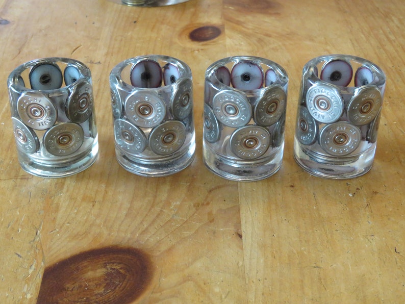 Shotgun Cartridge 'shot Glasses' Gold Silver Etsy UK