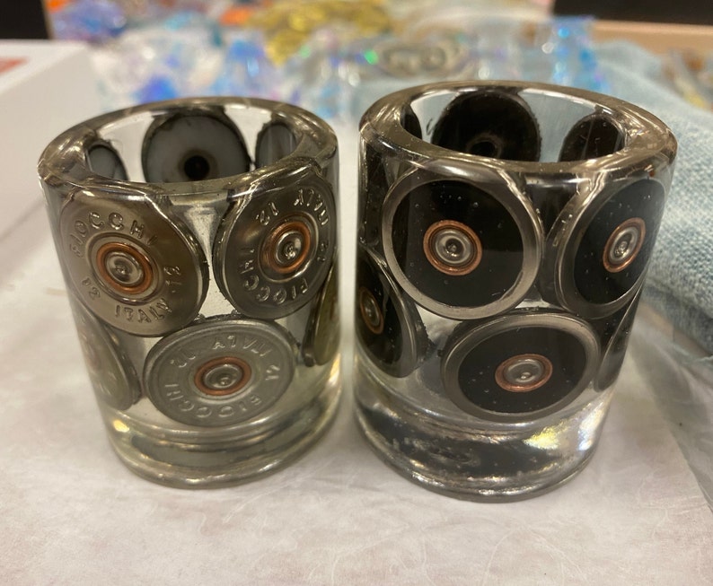 Shotgun Cartridge 'shot Glasses' Gold Silver Etsy UK
