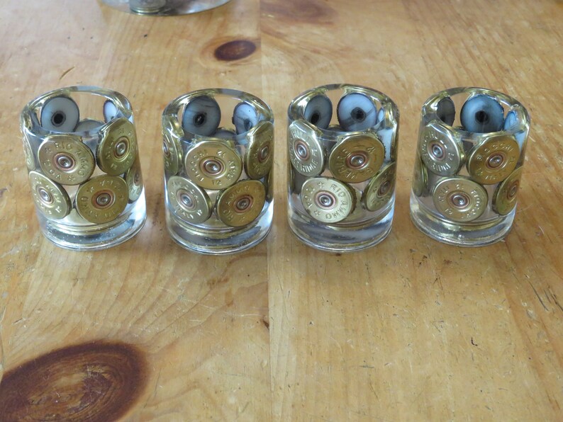 Shotgun Cartridge 'shot Glasses' Gold Silver Etsy UK