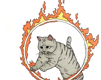 Original Cat and Fire 2021