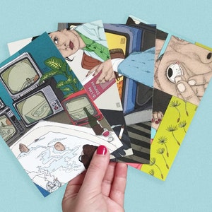 Set of 4 postcards