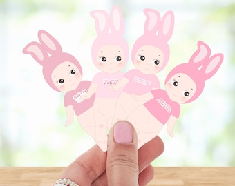 Sonny Angel Inspired Means Girls Edition Stickers | Kawaii Waterproof Vinyl Decals
