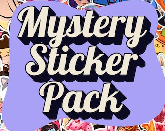 40 Mystery Waterproof Sticker Pack, Kawaii Vinyl Stickers, Random Sticker Bag, Laptop, Water Bottle