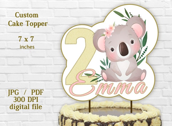 Koala Cake Topper Smash Cake, First Birthday 