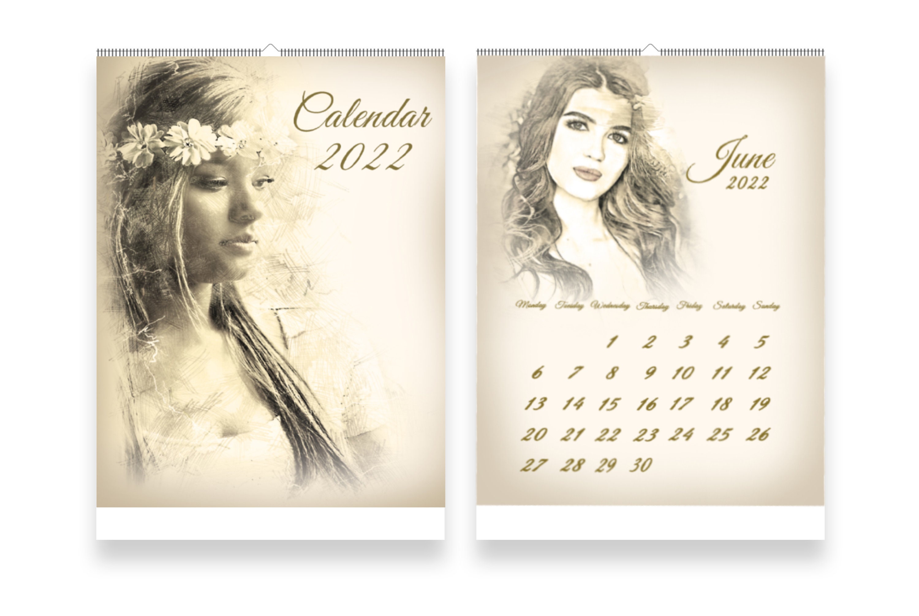 calendar printable 2022 12 months calendar 2022 wall etsy