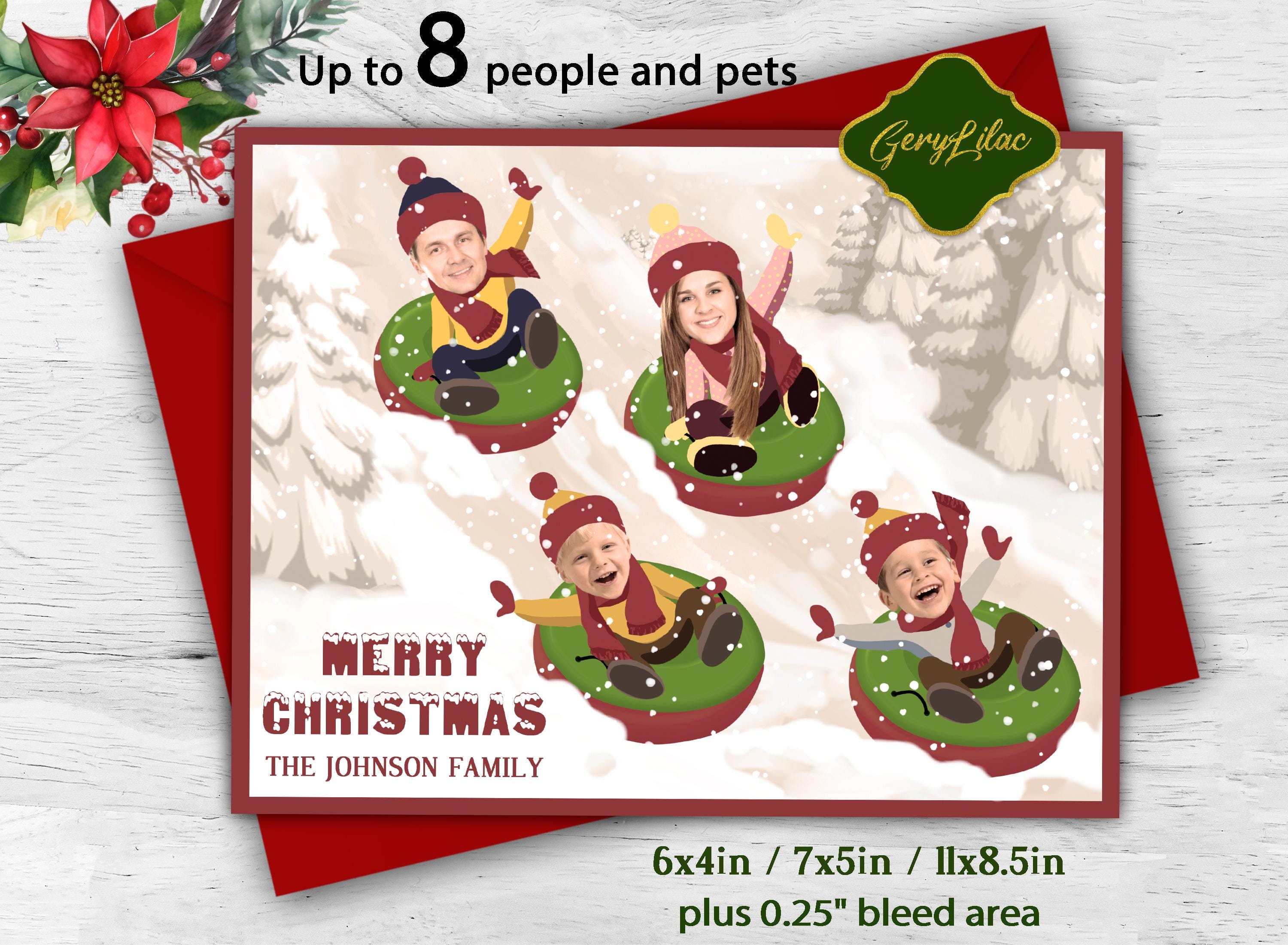 Insert Face Holiday Card - Etsy, image size:3000x2200