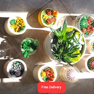 Succulent Cactus Candle: Soy Wax Plant Candle, Home Decor