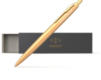 Parker Jotter XL Monochrom-Kugelschreiber mit Gravur - Bestandenes Prüfungsgeschenk - Tolles individuelles Geschenk Name Gold