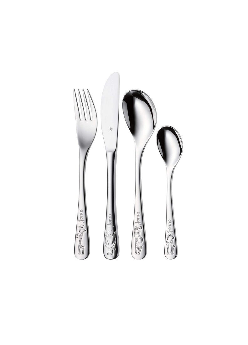 WMF children's cutlery with engraving Safari 4-piece - gift for b…