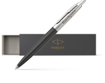 Parker Jotter Kugelschreiber mit Gravur - bestandene Prüfung Geschenk - blauschreibend - tolles individuelles Geschenk mit Namen black