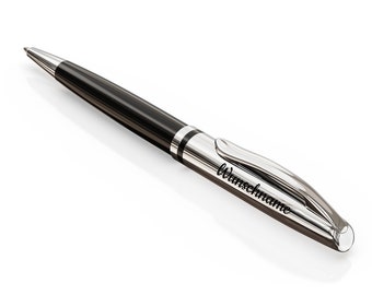 Pelikan Jazz Kugelschreiber mit Gravur Geschenk - einzigartige Stifte mit Namen - Kugelschreiber schwarz - schwarzschreibend