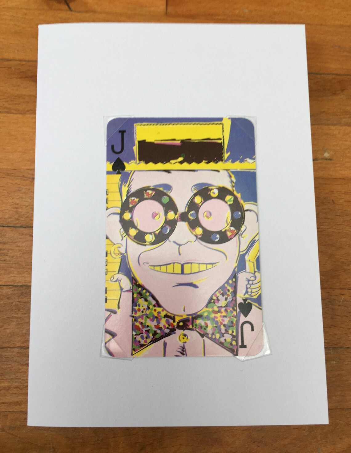 Elton John birthday card greetings card handmade with vintage | Etsy