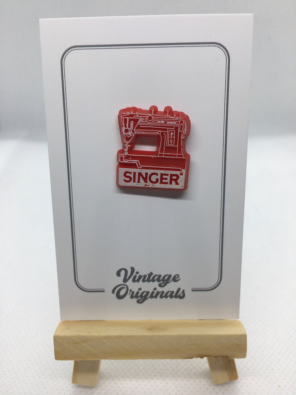 1960s vintage original Singer sewing machine pin badge | Etsy