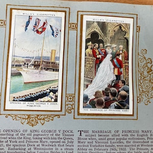 Vintage 1935 officieel souvenirboek voor het zilveren jubileum King George V Wills sigarettenkaartenboek - compleet