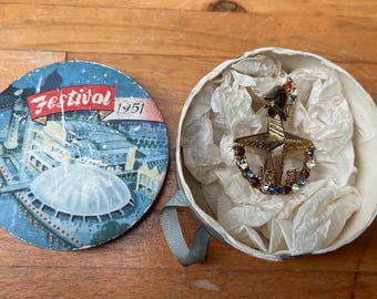 Genuine Vintage 1951 Festival of Britain Pleasure Gardens