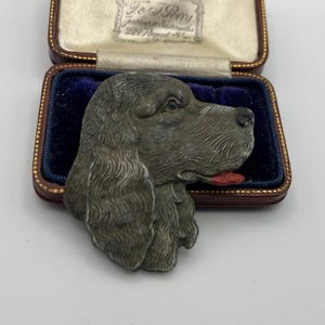 Broche Vintage Chien Scottie Terrier En Celluloïd - Années 1950 - Occasion