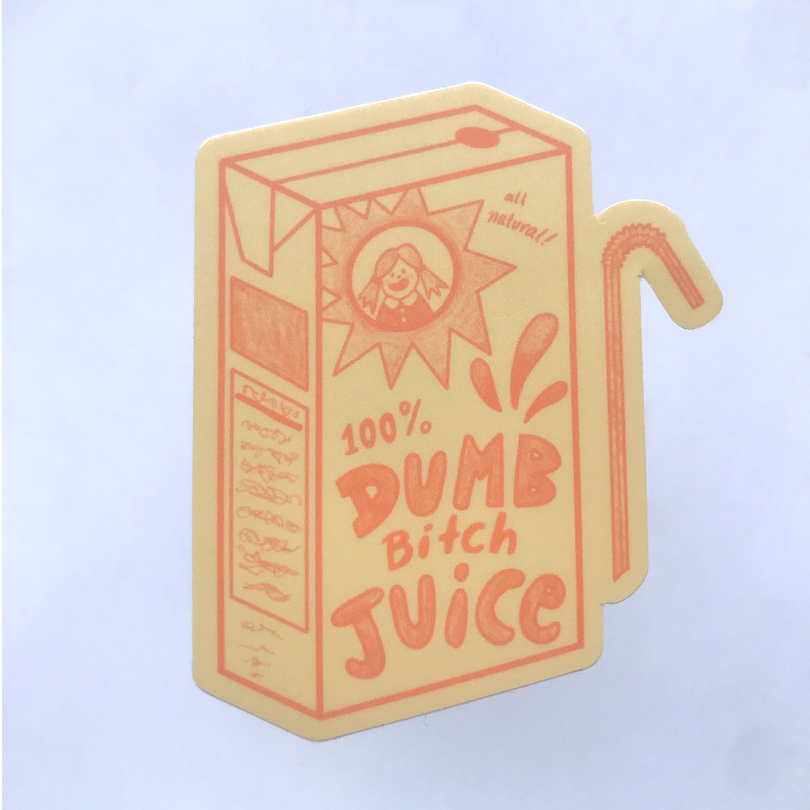 Juice Box Sticker Etsy
